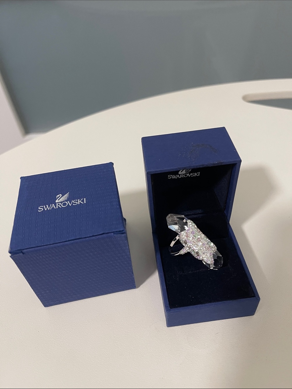 Swarovski Multi-Color Sparkling Pavé Ring